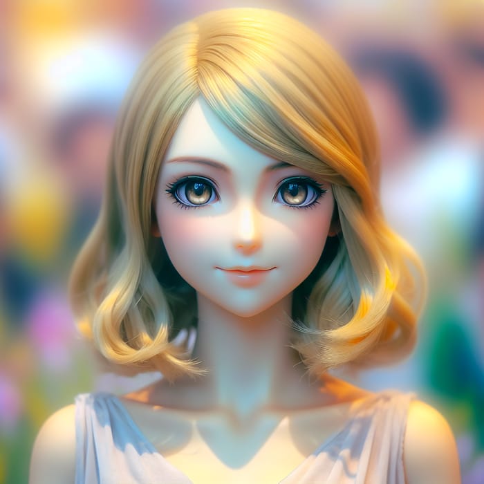 Waifu Blonde Anime Portrait | Stunning & Expressive