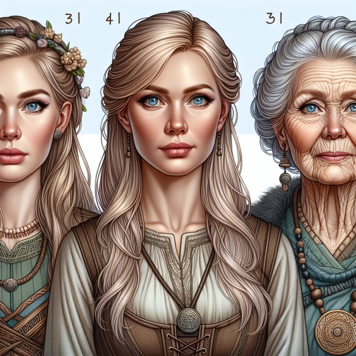 Realistic North Norns: Three Women of Different Ages