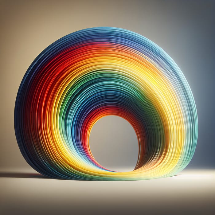 Stunning Abstract Rainbow Art - A Colorful Spectrum