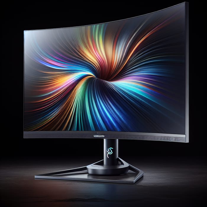 Samsung Curved Monitor with Built-in Speakers