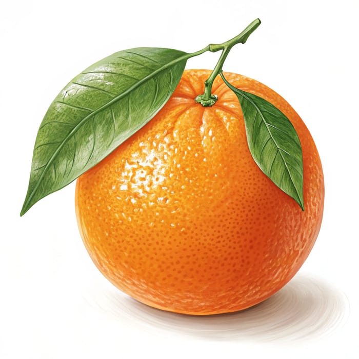 Stunning Ripe Orange Vector Image