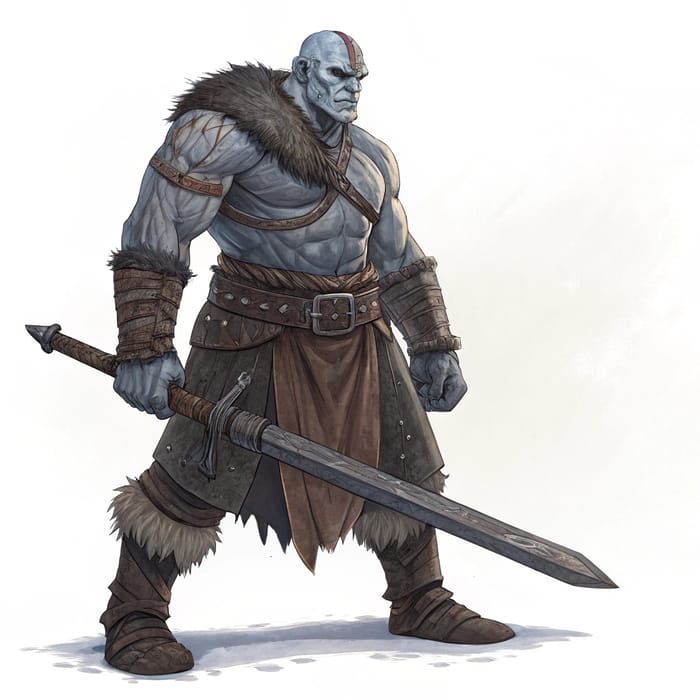 D&D Goliath Thari: The Mighty Blacksmith Warrior