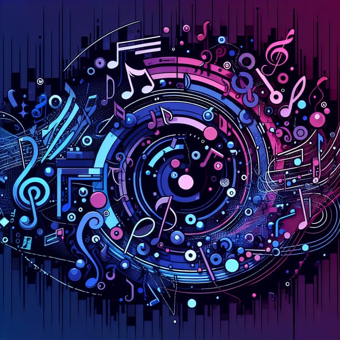 Rhythmic Phonk Music Inspired Nighttime Art