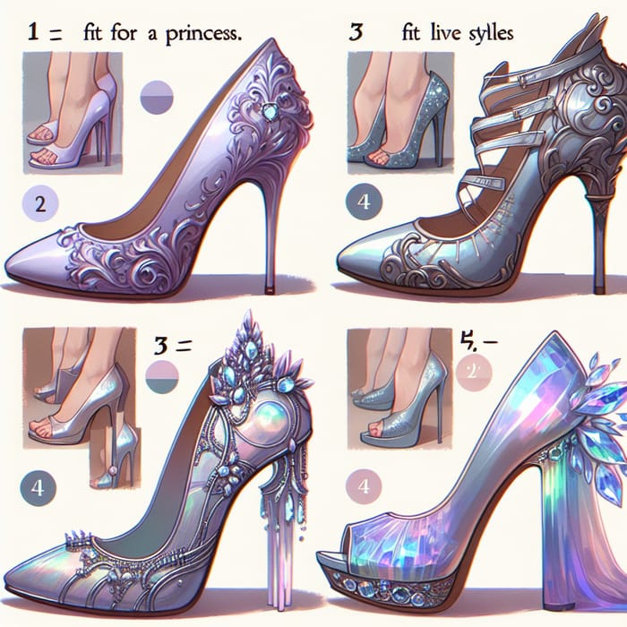 Princess & Fantasy High Heel Styles - Opulent & Magical Shoe Collection