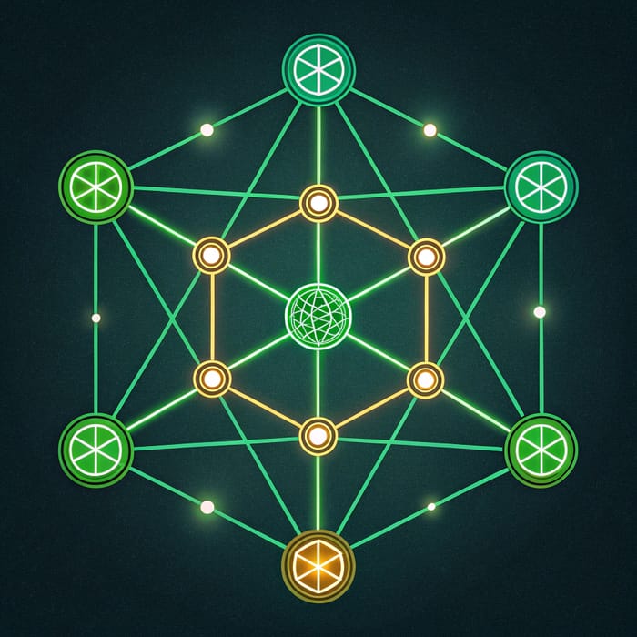 Interconnected Network Illustration