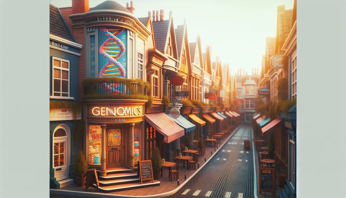 Charming Street with Genomics Shop