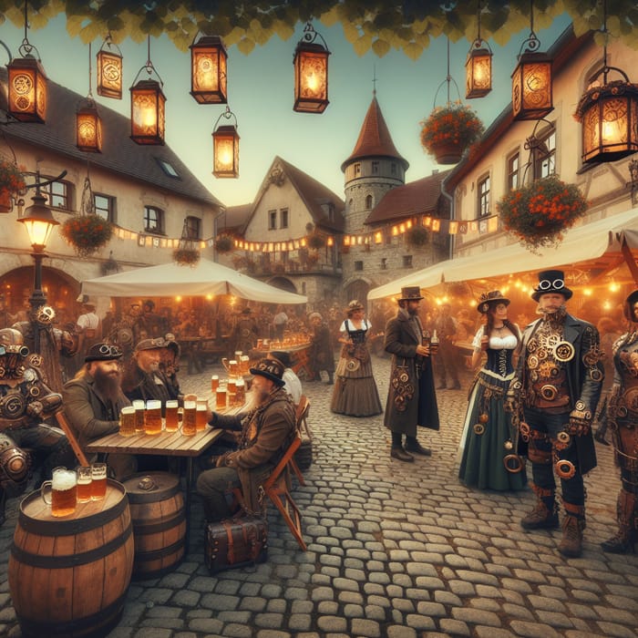 Steampunk Beer Festival in Cabannes Town Square - A Delightful Victorian Gathering Steampunk Beer Festival in Cabannes Town Square - A Delightful Victorian Gathering