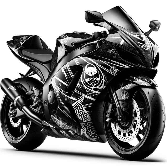 Yamaha Fazzio with Ninja Hayabusa Decals | Sport Motorcycle Design