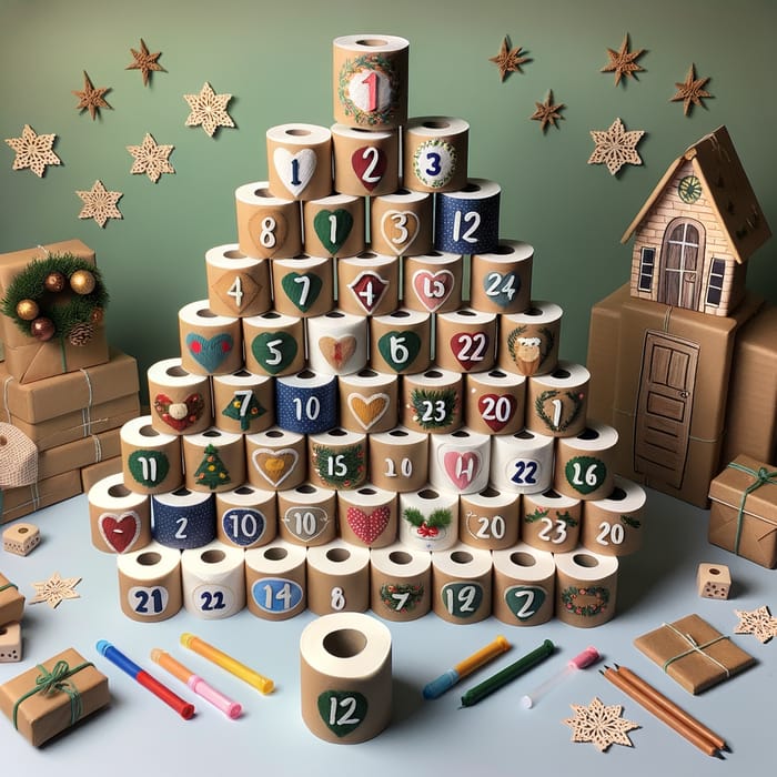 Handmade Advent Calendar: Creative Toilet Paper Roll Crafts