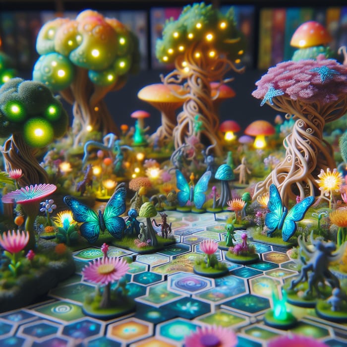 Whimsical Fantasy Boardgame in Enchanted Forest