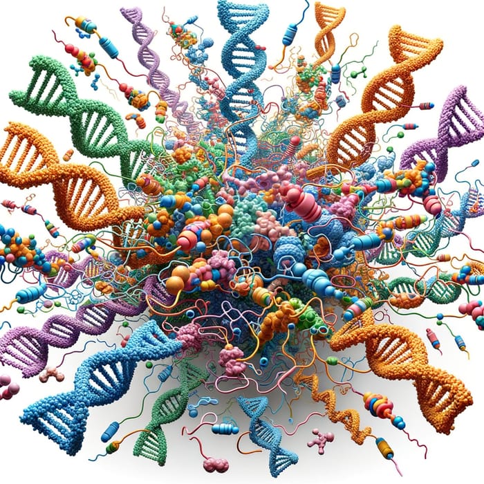 Visual Representation of RNA and Peptides Interaction