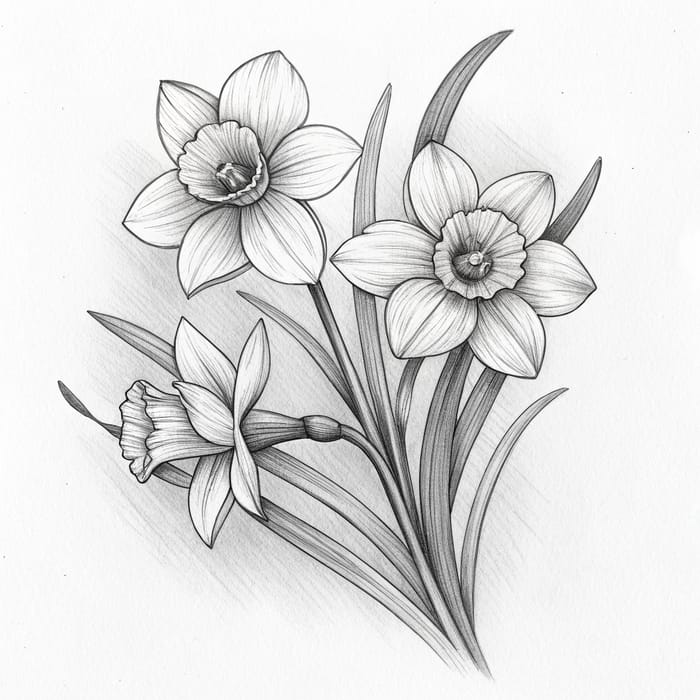 Elegant Black & White Flower Tattoo Designs