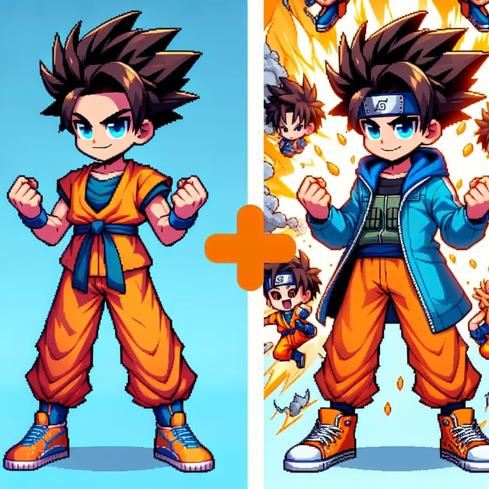 Naruto vs Goku Fusion Image | Powerful Anime Characters