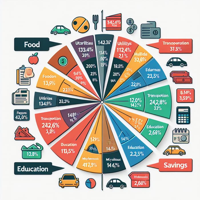 Budget Allocation Breakdown: Expenses Percentage Analysis