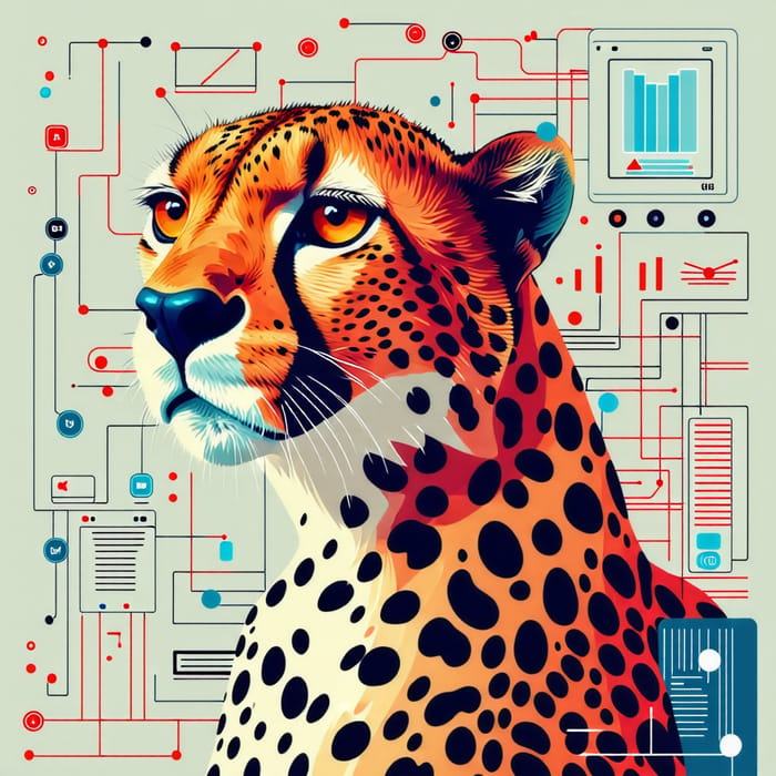 Cheetah Technology Design | Modern and Tech-Inspired Artwork