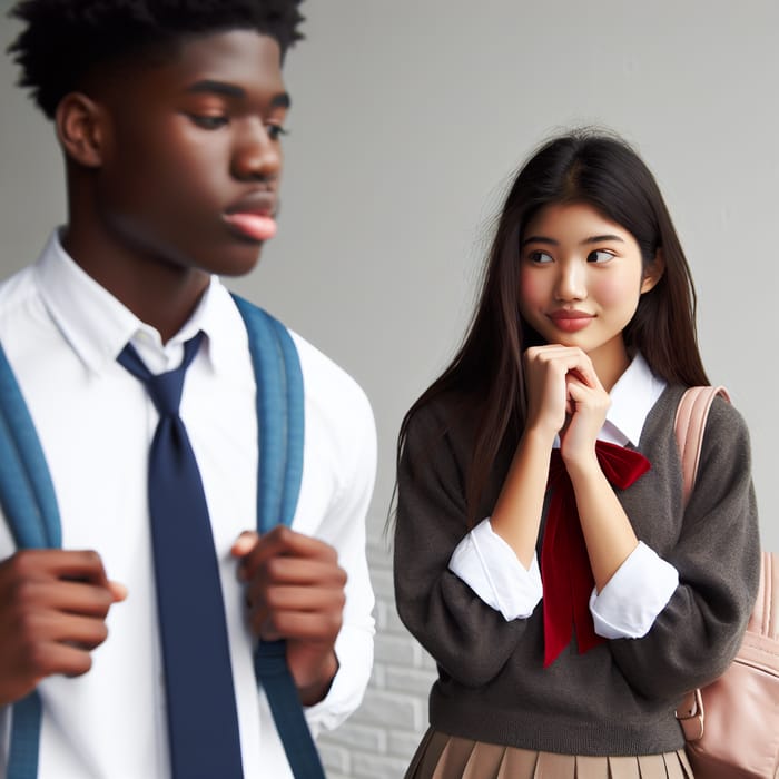 High School Unrequited Love: Female Student in One-sided Crush on Male Student