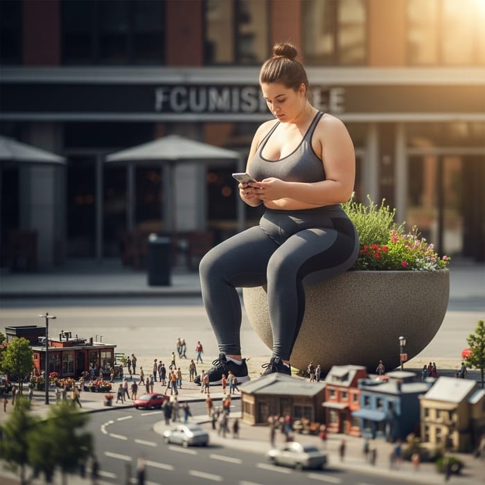 Giantess Fitness Influencer: Power and Presence Giantess Fitness Influencer: Power and Presence