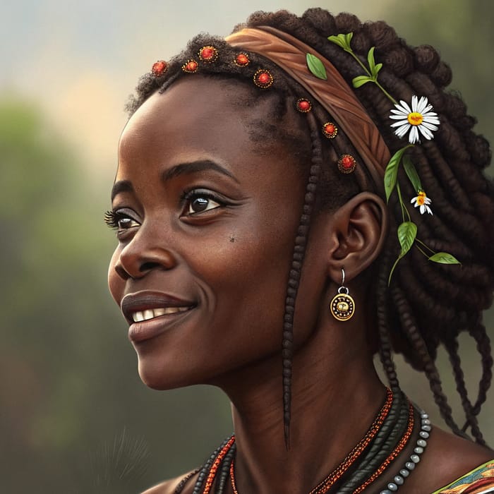 African Woman Portrait Paint - Artistry Unveiled