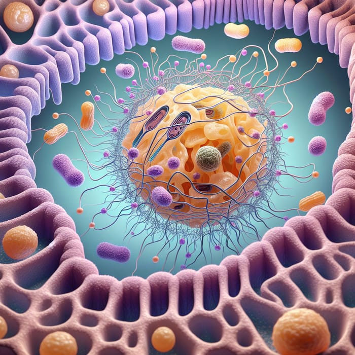 Cute Cell Structure: Golgi Vesicles in Action