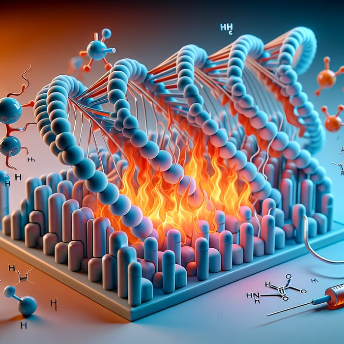 3D Denaturing Process of DNA in PCR - Visualization