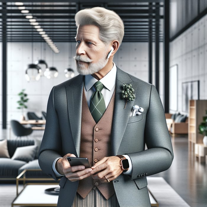 Old Modern Man: Portrait of Timeless Elegance