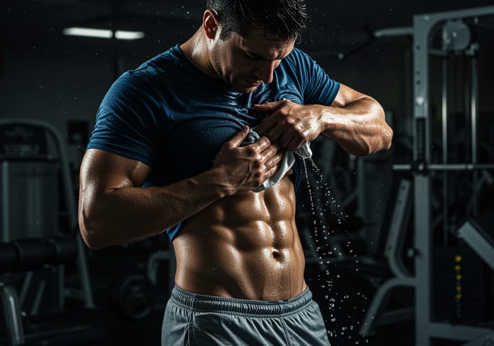 Sweaty Gym Clean-Up: Abs Workout Recovery