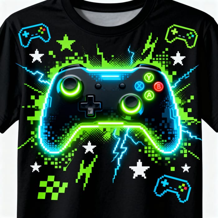 Gaming Style T-Shirt Design Gaming Style T-Shirt Design