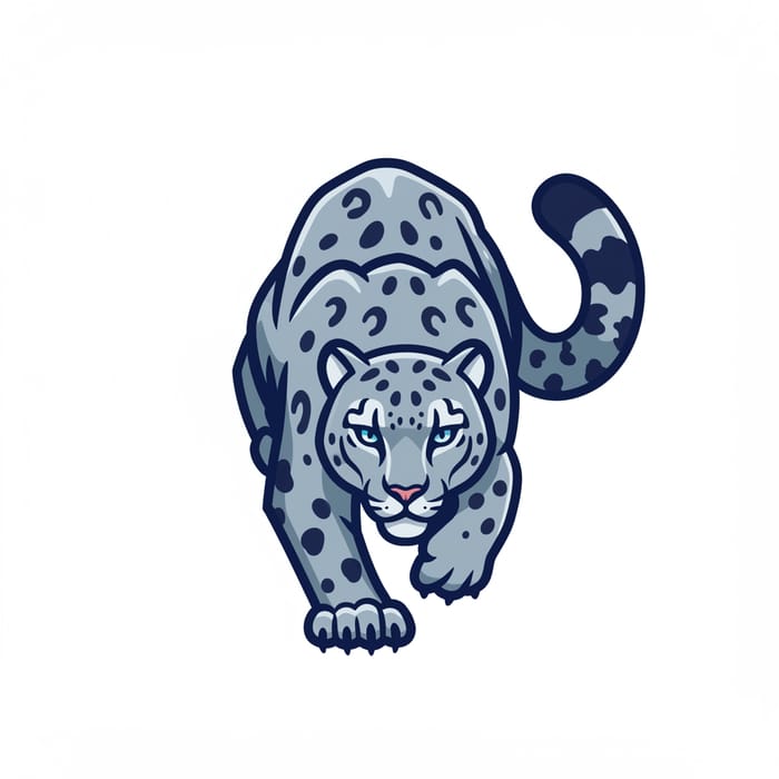 Snow Leopard Icon - Unique Design