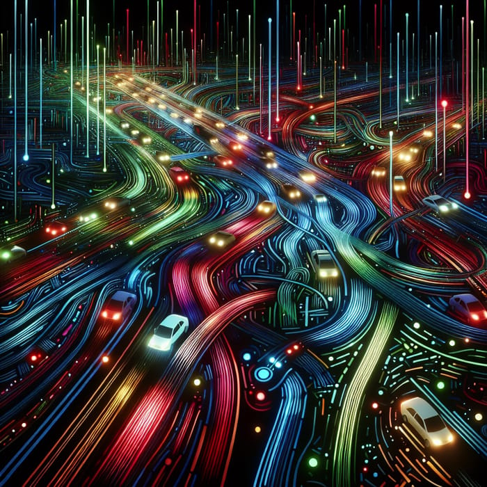 Analyzing Traffic Patterns Through Abstract Art