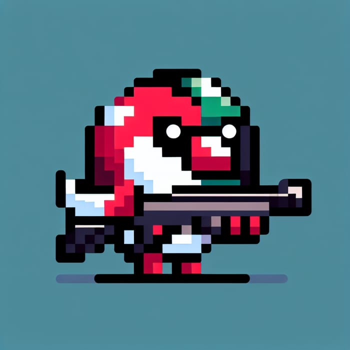 8-Bit Flappy Bird with Gun - Pixel Art Design