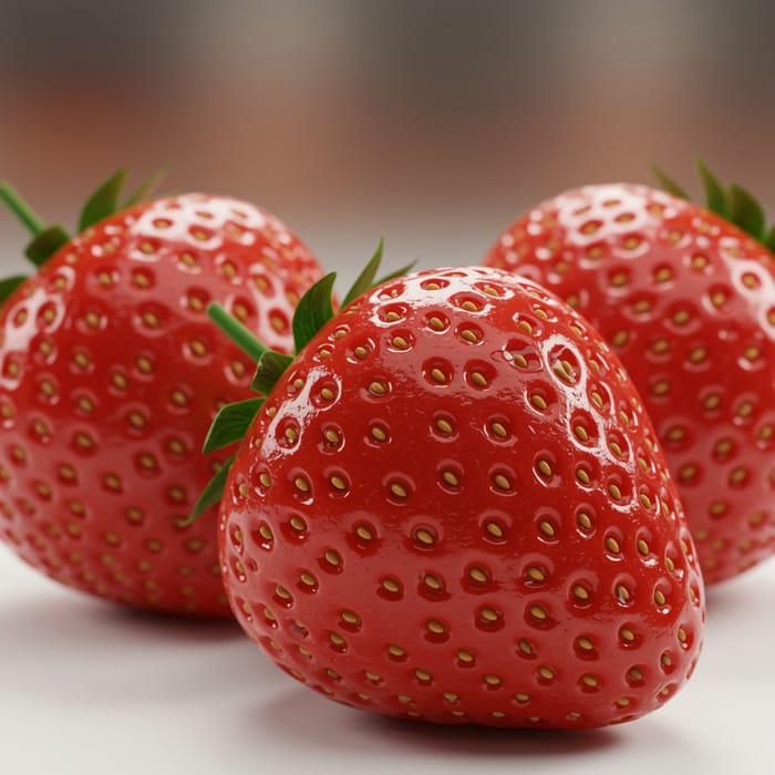 Shiny Strawberries: A Delicious Sight