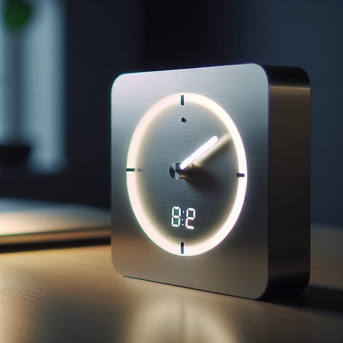 Minimalistic Table Clock with Gas-Discharge Indicators for Modern Aesthetics