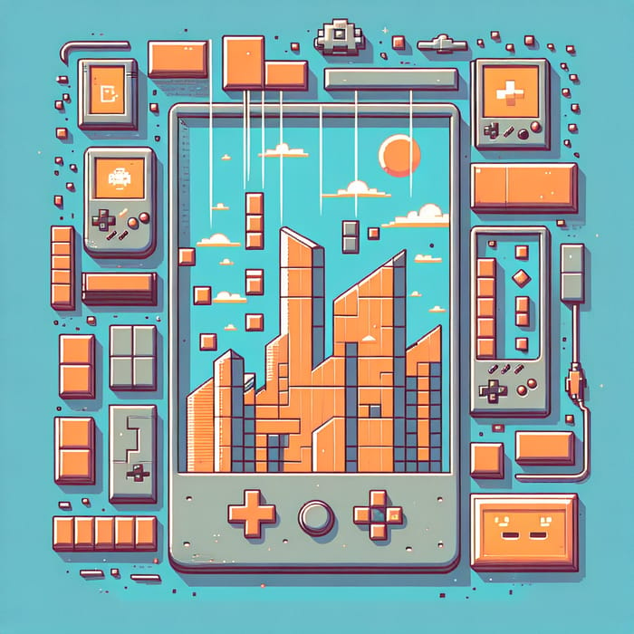 Tetris Game Session - 512x512 Pixels