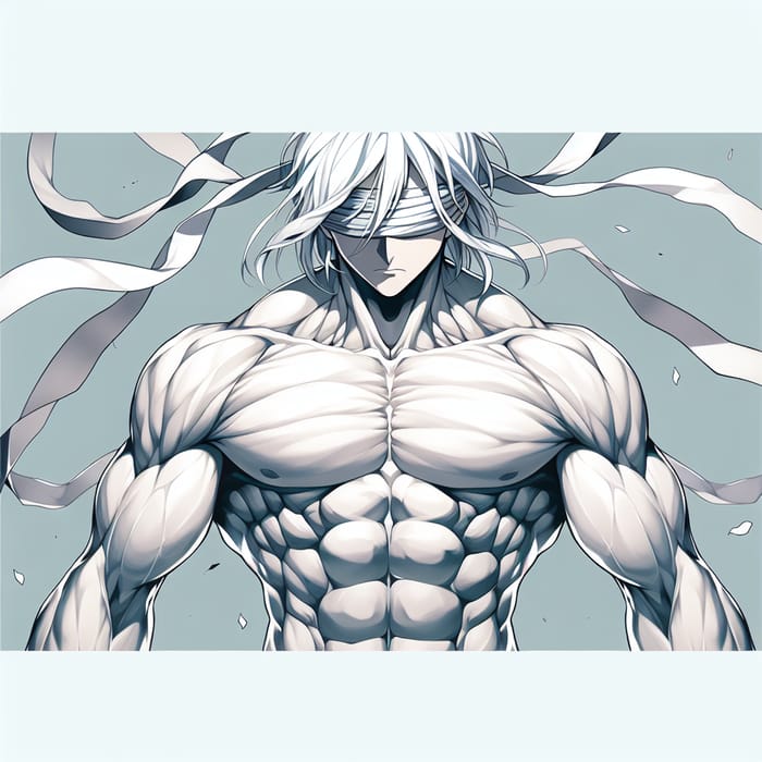 Muscular Gojo Satoru with Abs | Website Name