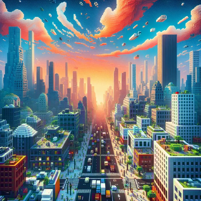 Blocky Minecraft City: GTA VI-style World Blocky Minecraft City: GTA VI-style World