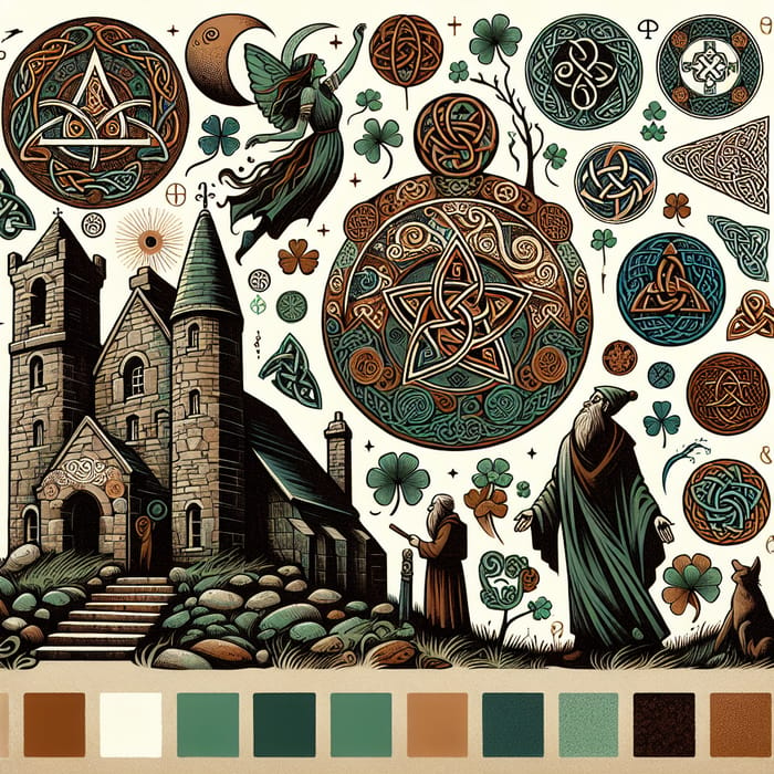 Exploring Irish Culture & Art: Traditional Style Illustration