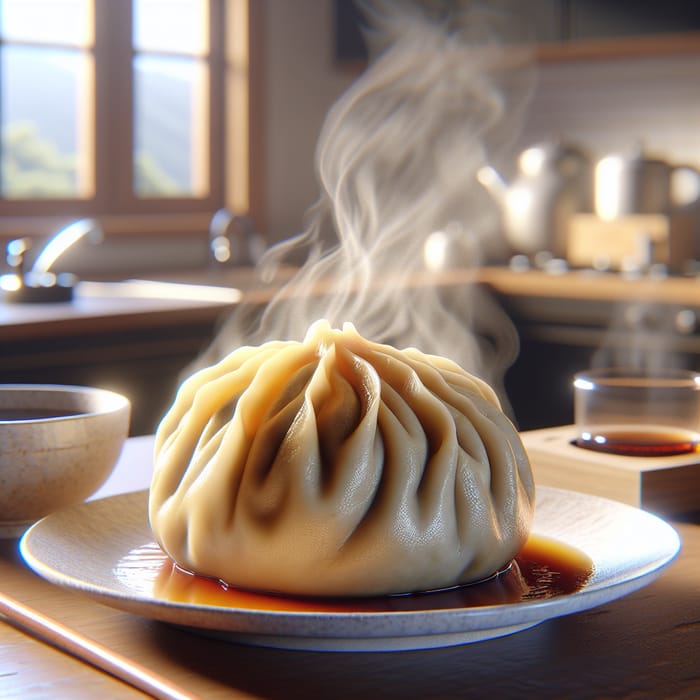 Hyperrealistic Dumpling Cooking Image | Detailed Photorealistic Artwork