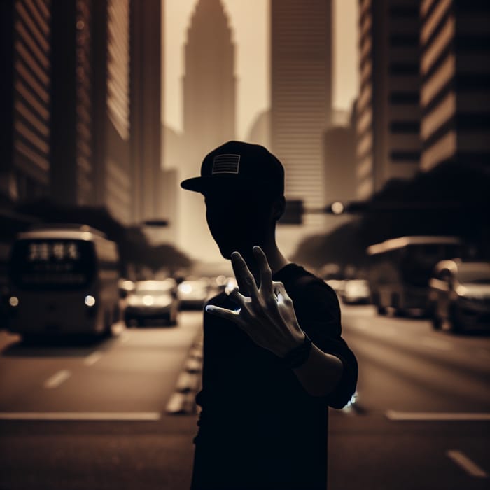 Urban Culture Hand Gesture: Person with Cap
