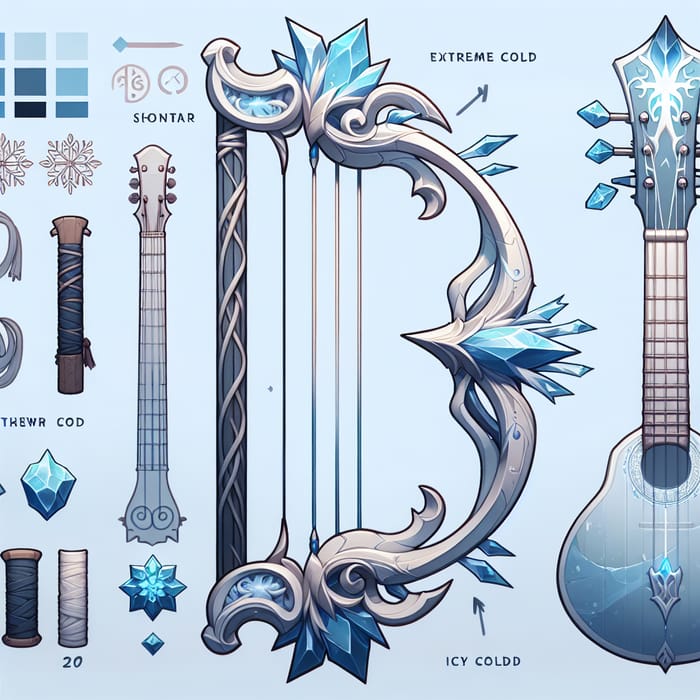 Unique Guitar-Inspired Cryo Bow Design