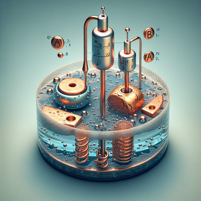 Microscopic View of Electrochemical Cell