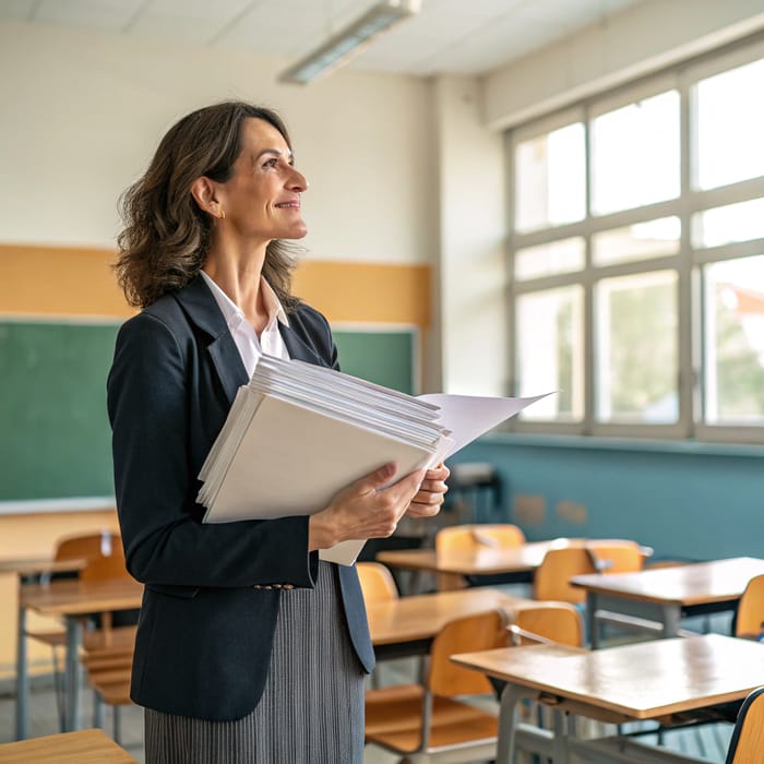 Inspiring Female Teacher - Empowering Education