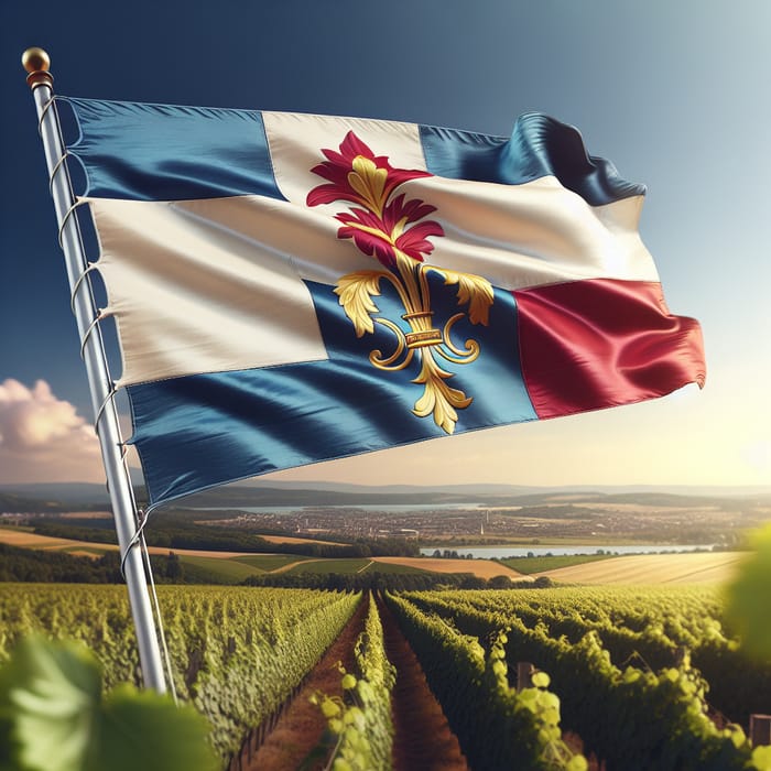 Cognac Country Flag | Vibrant Representation & Scenic Beauty