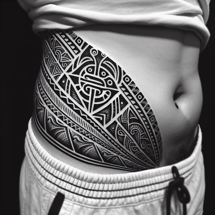 Intricate Maori Tribal Cover-Up Tattoo Design