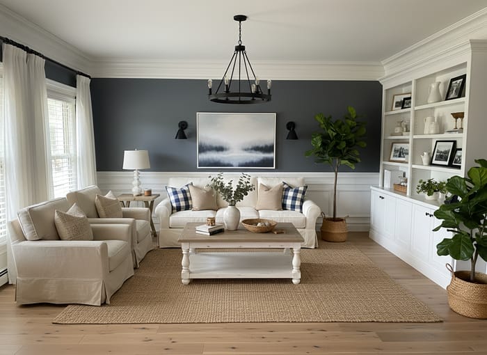 Farmhouse Style Living Room Design Ideas