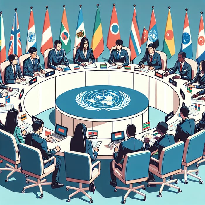 United Nations Conference: A Global Unity Scene