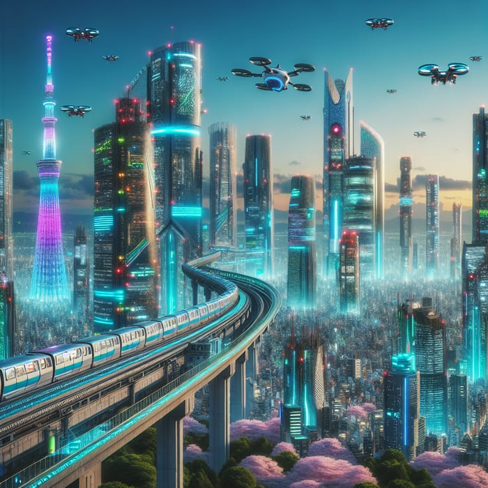 Futuristic Tokyo Skyline | A Surreal Cityscape Vision