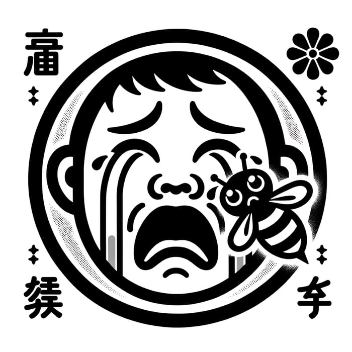 Crying Face with Bee - Symbolism Explained Crying Face with Bee - Symbolism Explained