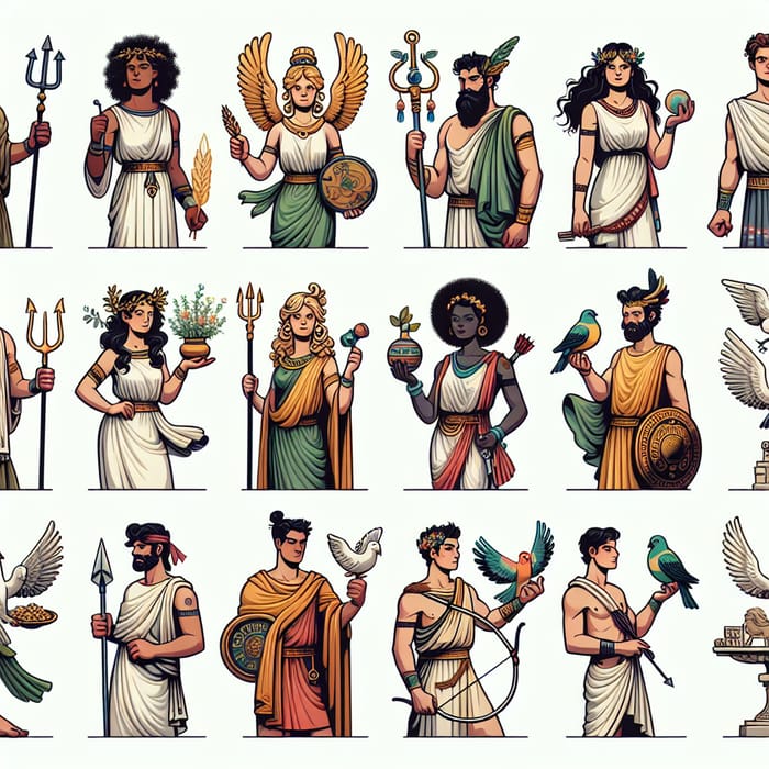 The Twelve Olympian Gods: A Visual Guide to Greek Mythology