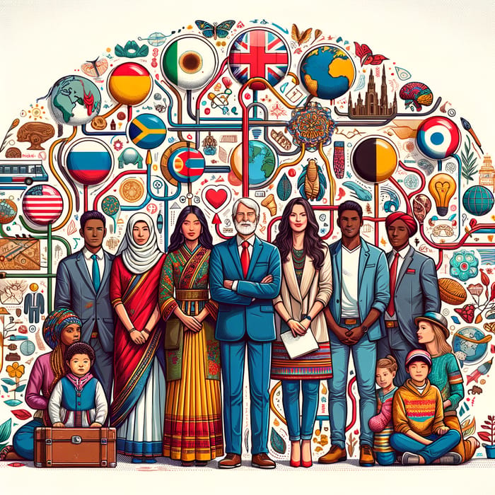 Global Citizenship Anatomy & Diverse Cultural Individuals