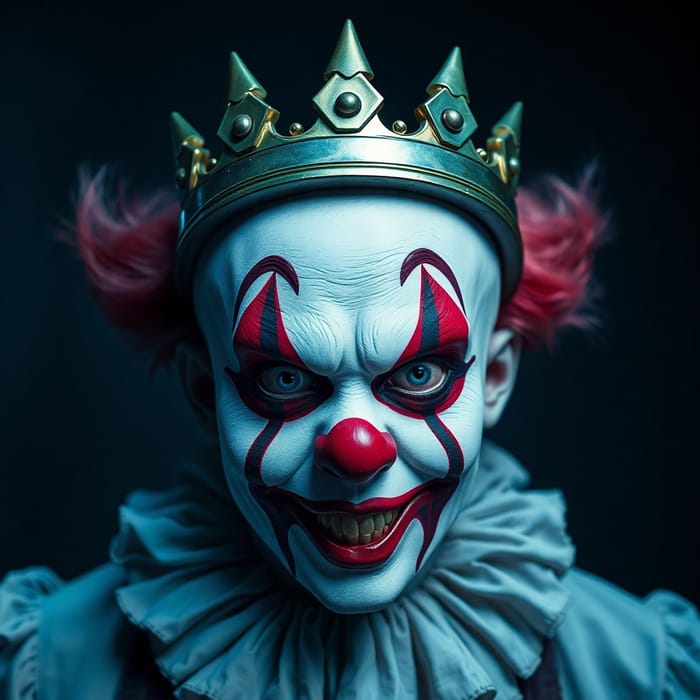 Creepy Cyberpunk Clown: Photorealistic Art